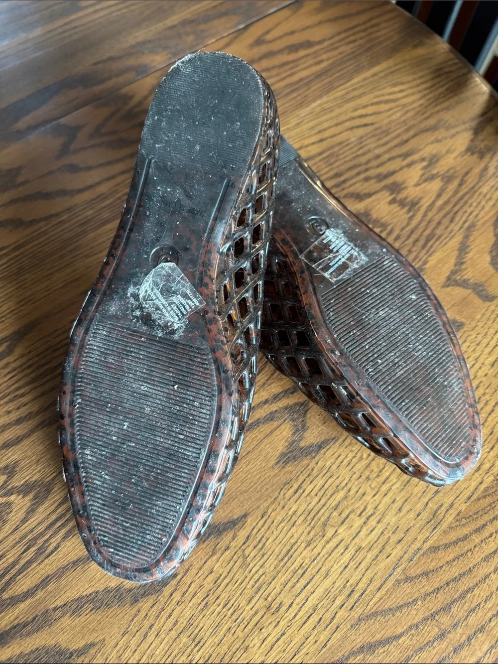 New Day Target Rose Gold Metallic Woven Ballet Flats Size 9